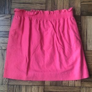 J. Crew Linen Blend Salmon Color Skirt, Size 10